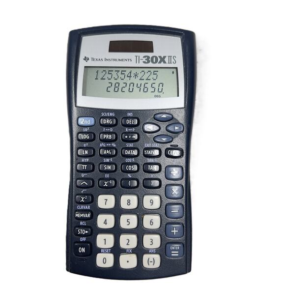 Texas Instruments TI-30XIIS Scientific Calculator w Case & Cheat Sheet Engineer - Picture 1 of 11